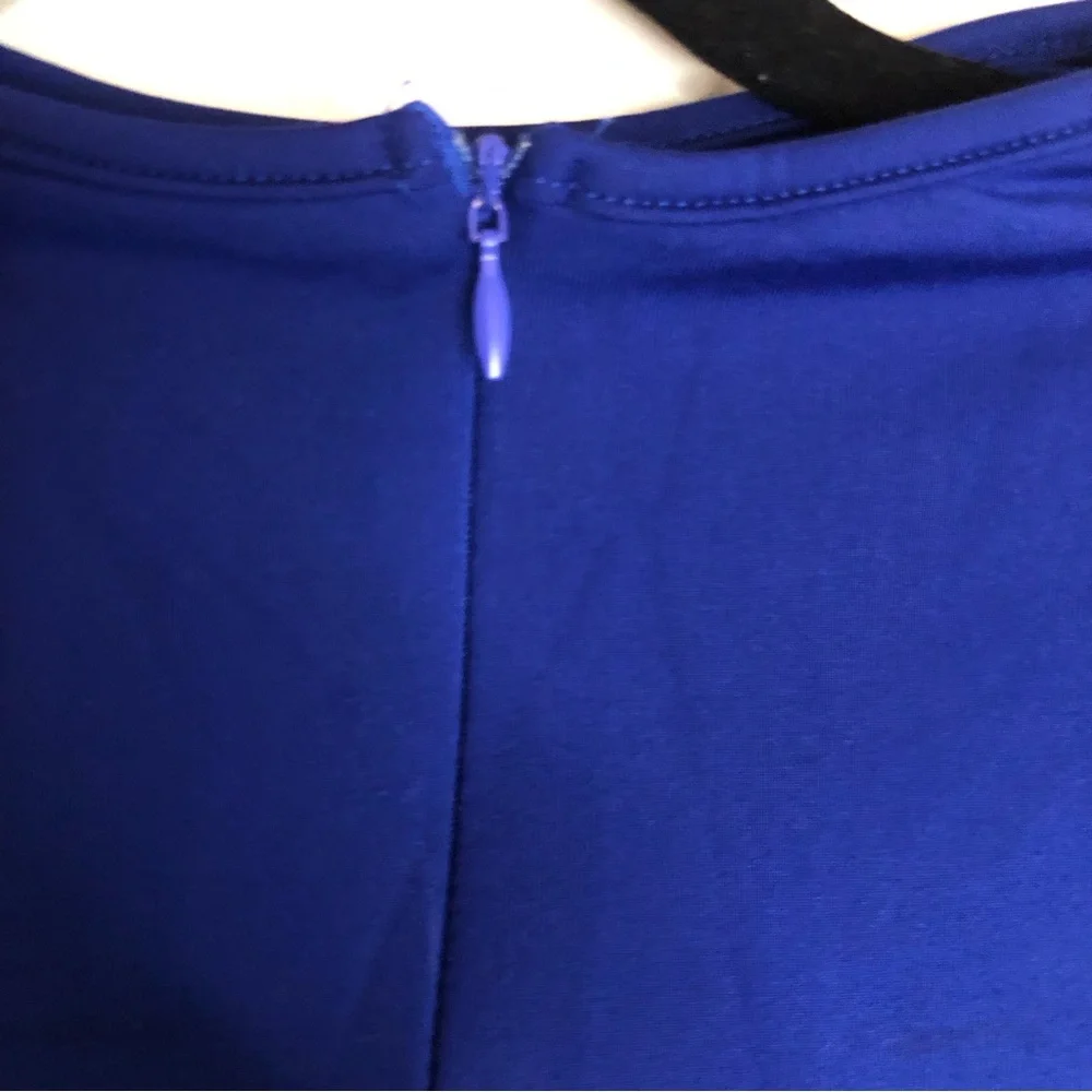 NWOT New Women's Long Sleeve Elegant Bodycon Dress Blue Size S - Picture 7 of 10
